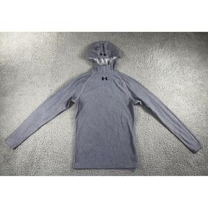 Under Armour‎ Hoodie Women L Gray Lightweight Fitted Raglan L/S Base Layer